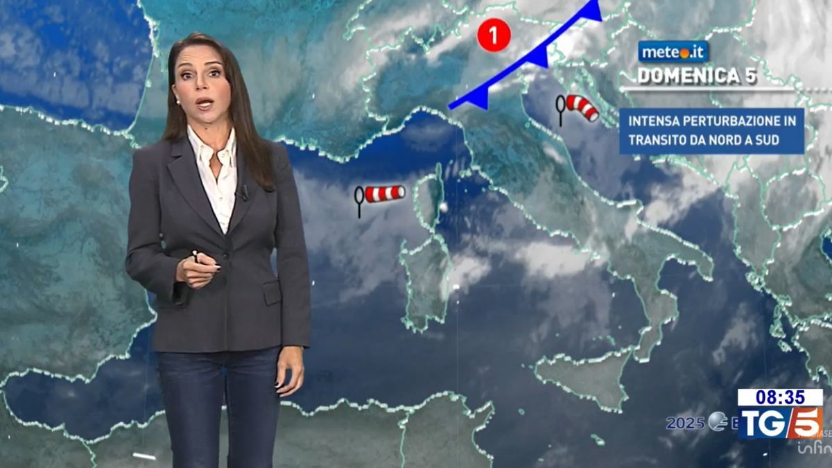Meteo: oggi (5 ottobre) maltempo e forti venti! Le zone a rischio