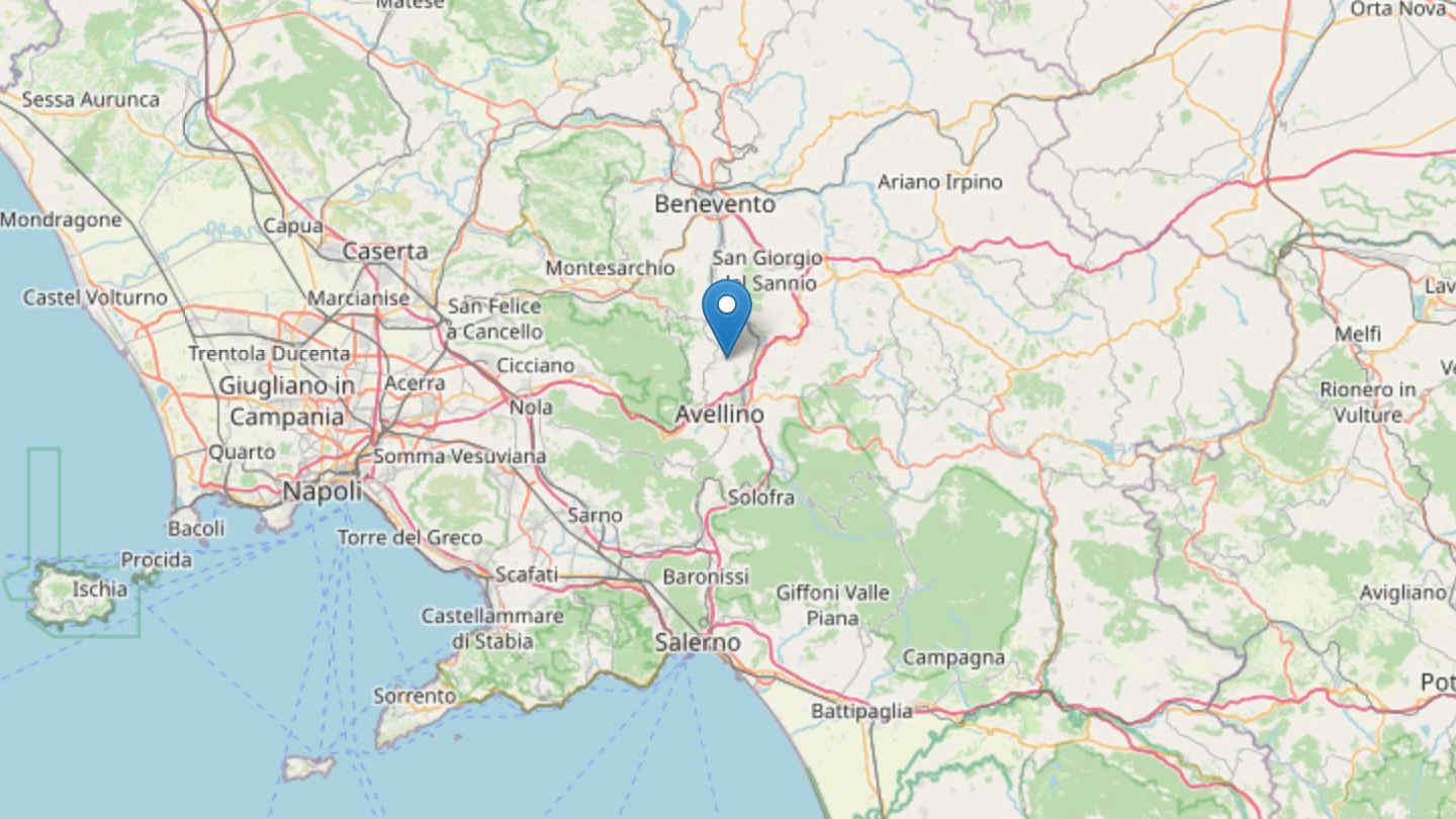 Terremoto ad Avellino oggi: scossa di magnitudo 3.6 a Grottolella, sisma avvertito anche a Napoli
