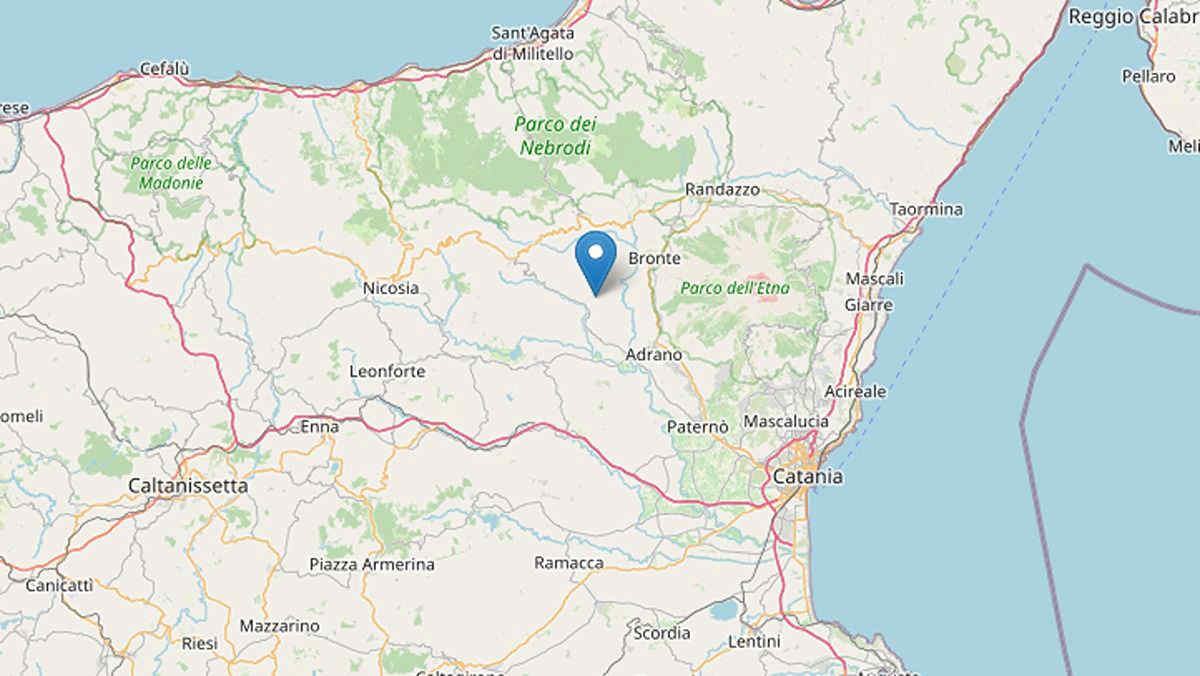Terremoto in Sicilia di magnitudo 3.3, epicentro a Bronte