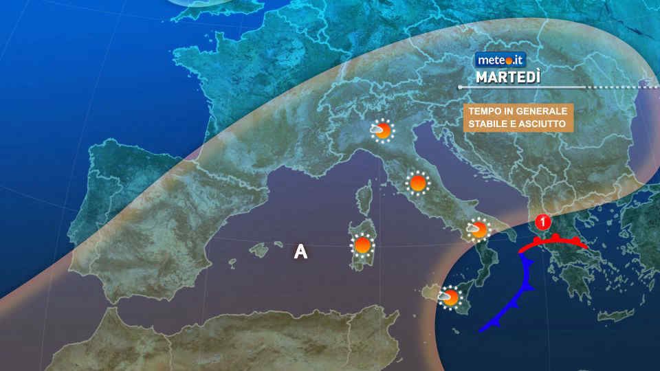 Alta pressione in rinforzo da martedì 4 novembre, ma attenzione alla nebbia