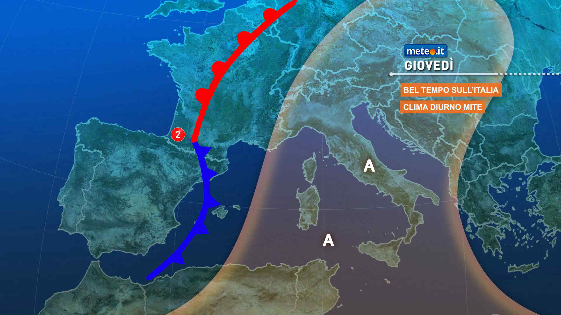 Meteo: anticiclone protagonista fino a giovedì 6, poi torna la pioggia