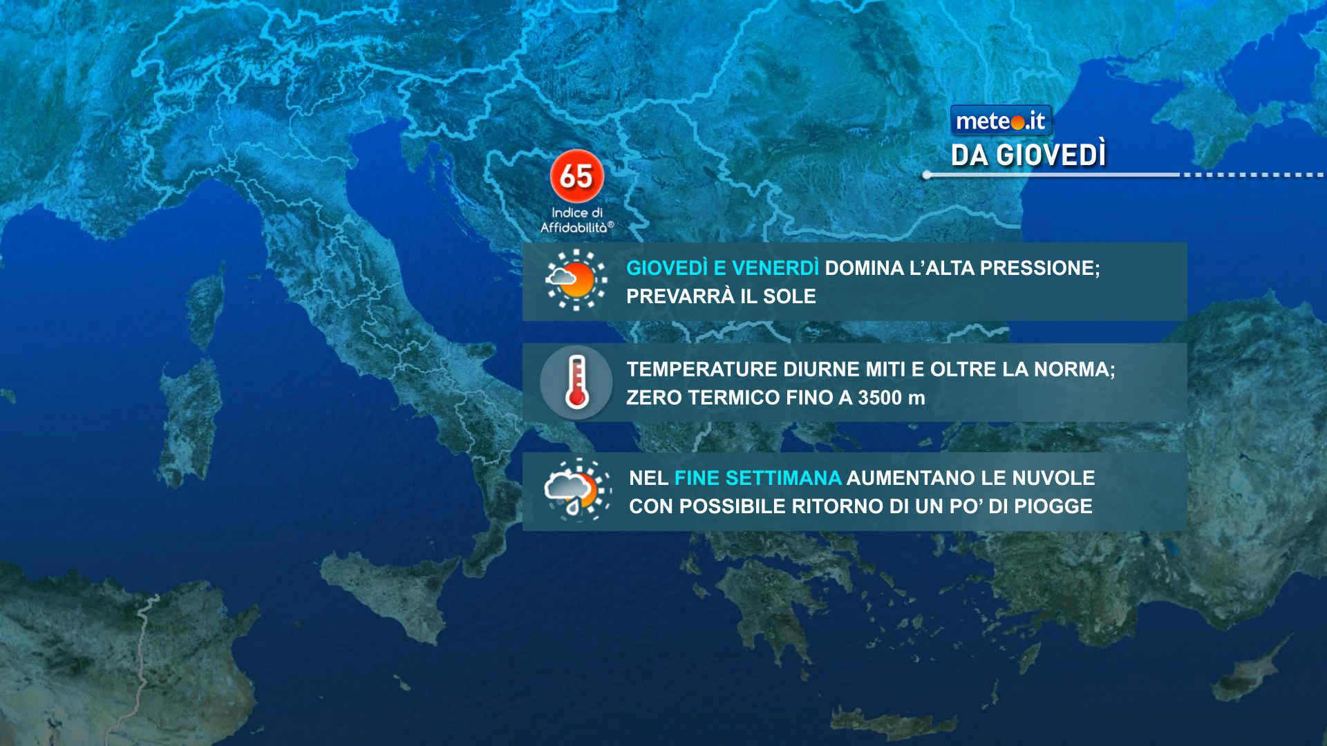 Meteo: sole, stabilità e clima mite fino a venerdì 14! Cosa cambia nel weekend?