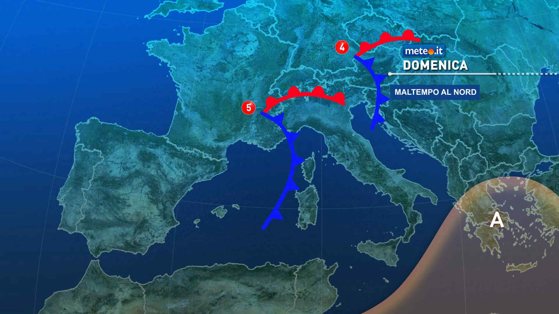 Meteo: domenica 16 novembre pioggia al Nord, ancora mite al Sud