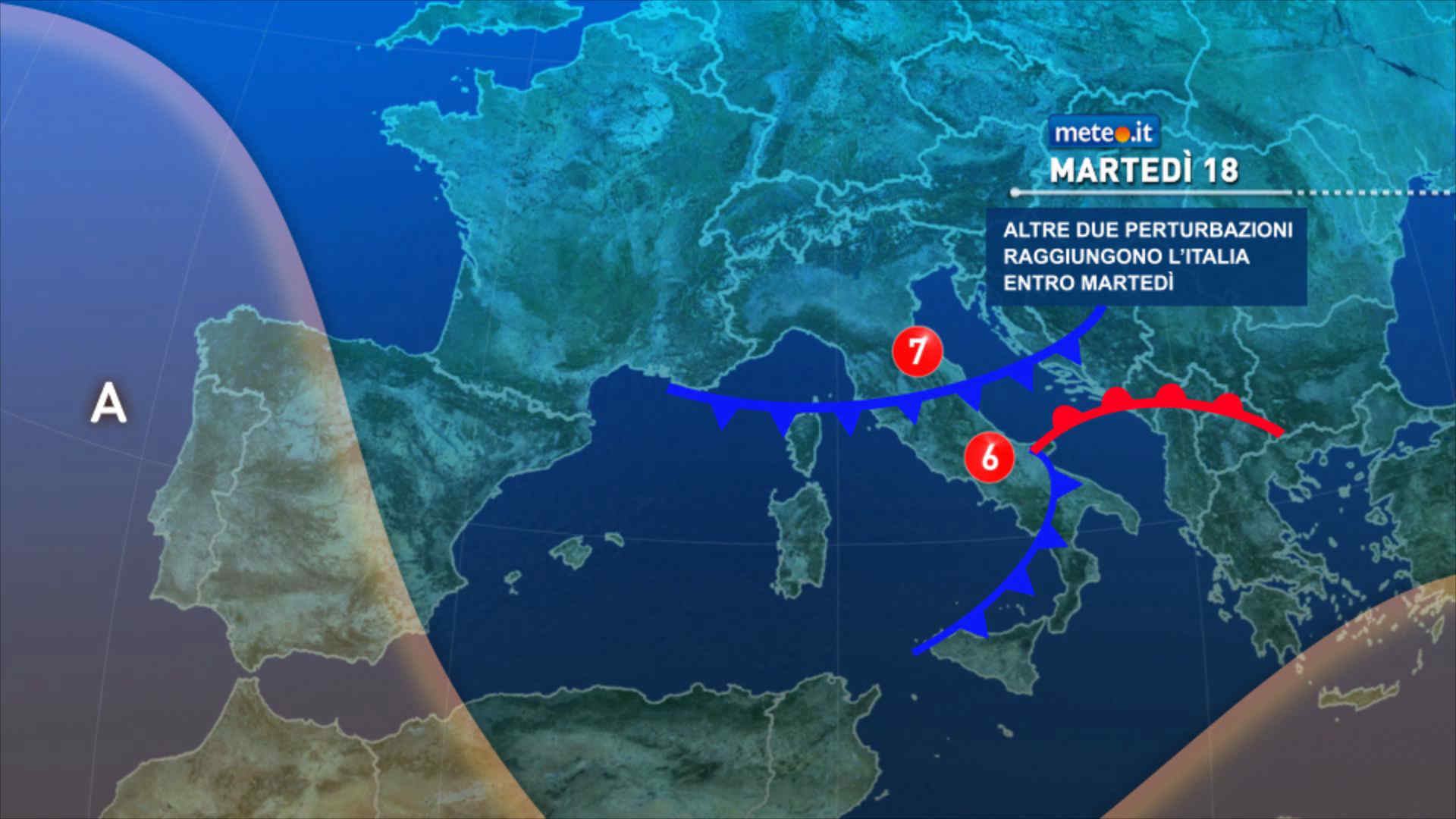 Meteo, 18-19 novembre con nuove perturbazioni in arrivo poi freddo e neve