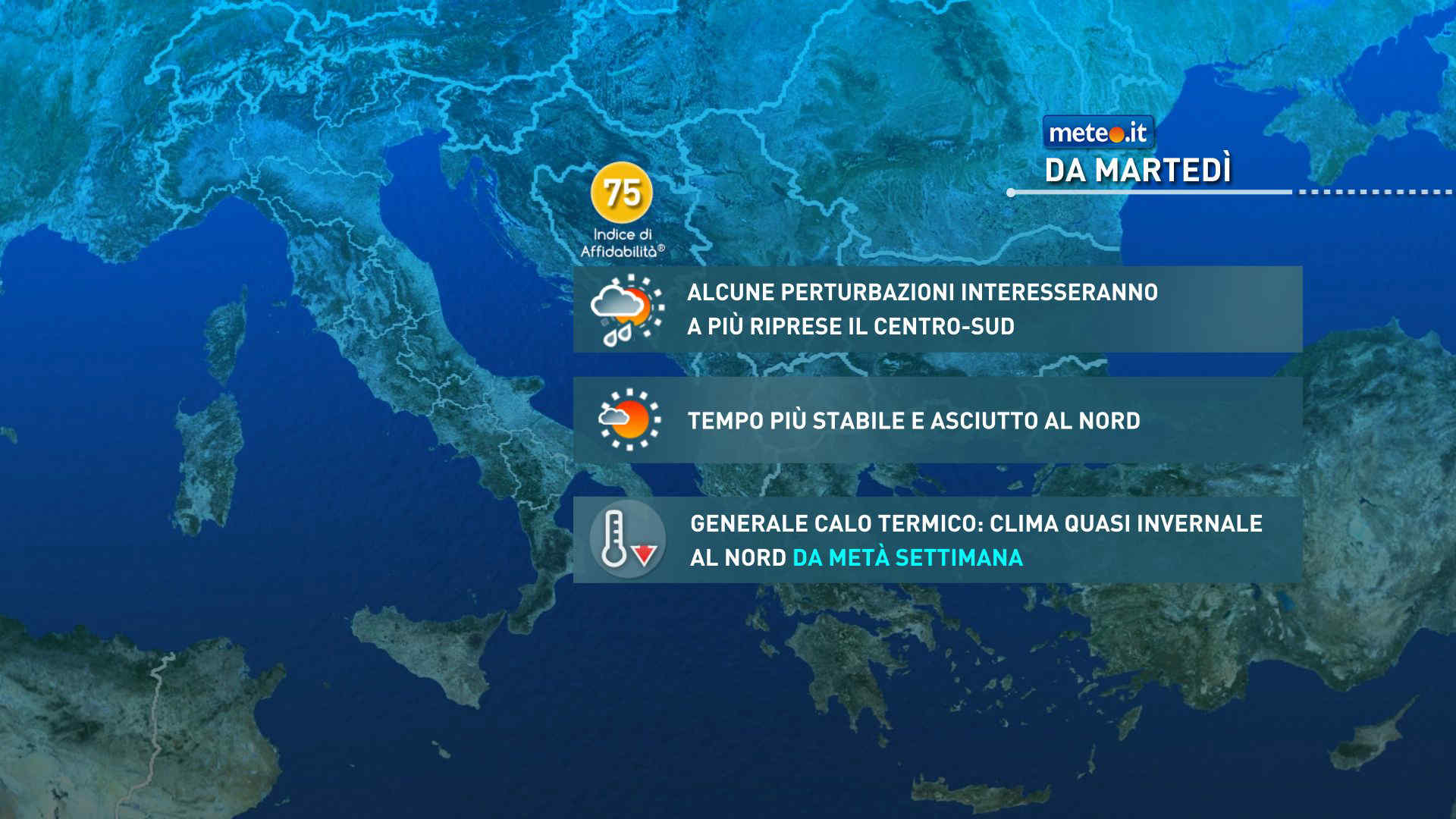 Meteo: piogge e neve la prossima settimana! La tendenza nel dettaglio