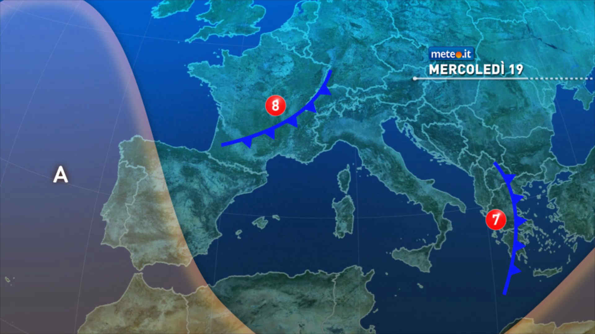 Meteo, brusco calo termico e maltempo in arrivo