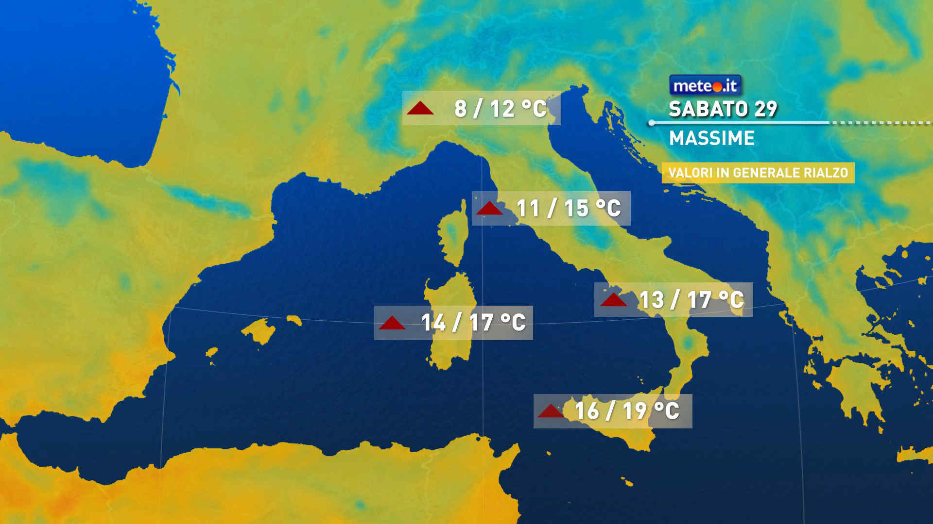 Meteo: weekend a due facce! Oggi (sabato 29) stabile, domenica 30 peggiora