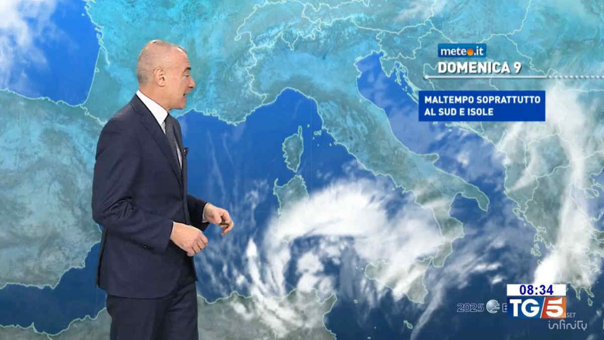 Meteo, 9 novembre a rischio forte maltempo: ecco dove