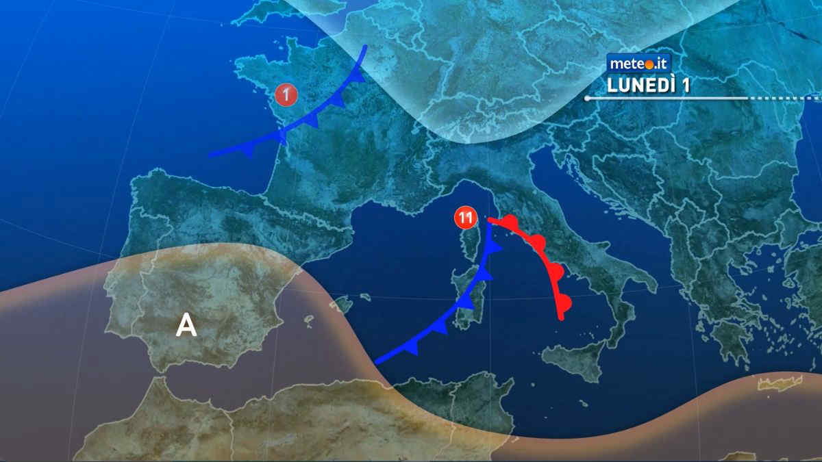 Meteo, inizio dicembre tra schiarite, rovesci e incertezza: la tendenza da martedì 2