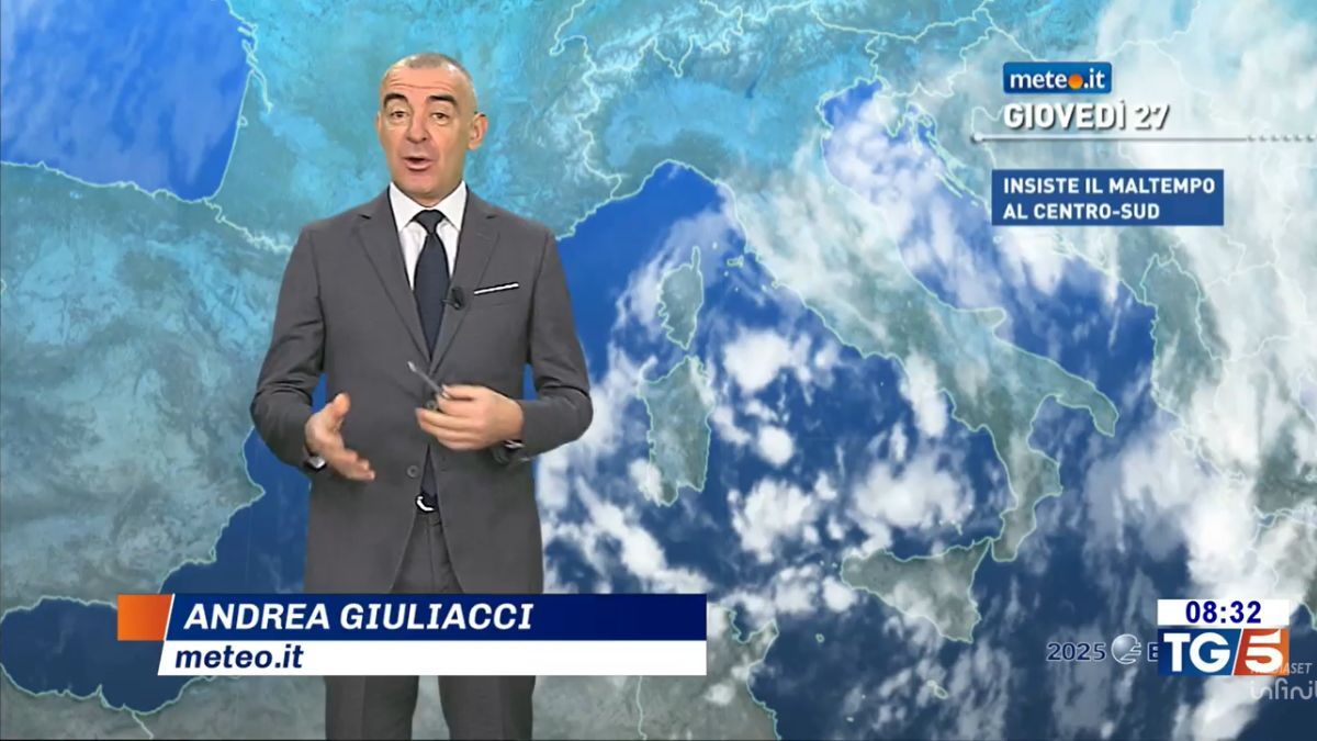 Meteo: 27-28 novembre con maltempo e neve al Centro-Sud!
