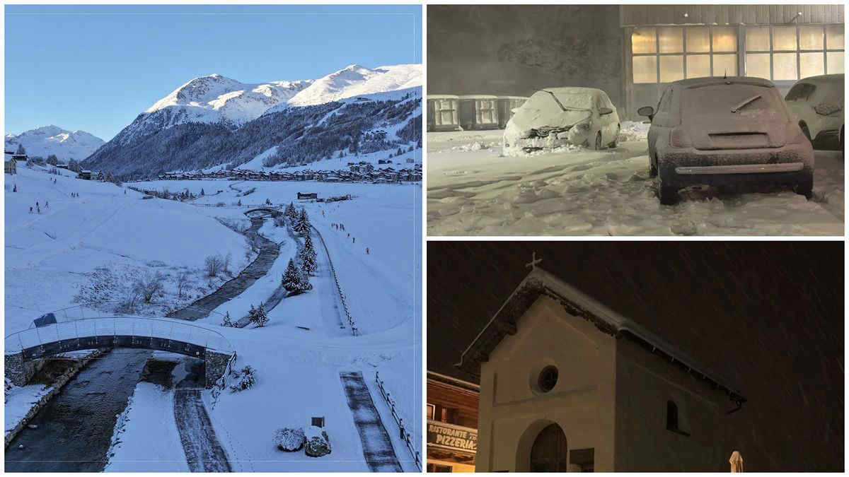 Maltempo in Lombardia: frana sul Lago di Como, un masso distrugge la parete di una chiesa. Nevicate intense al Passo del Foscagno