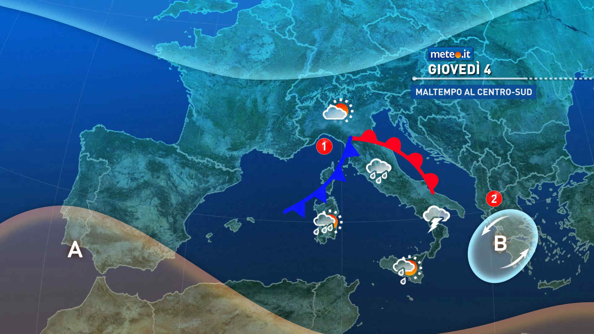 Meteo: verso il Ponte dell'Immacolata con diverse fasi di maltempo. La tendenza