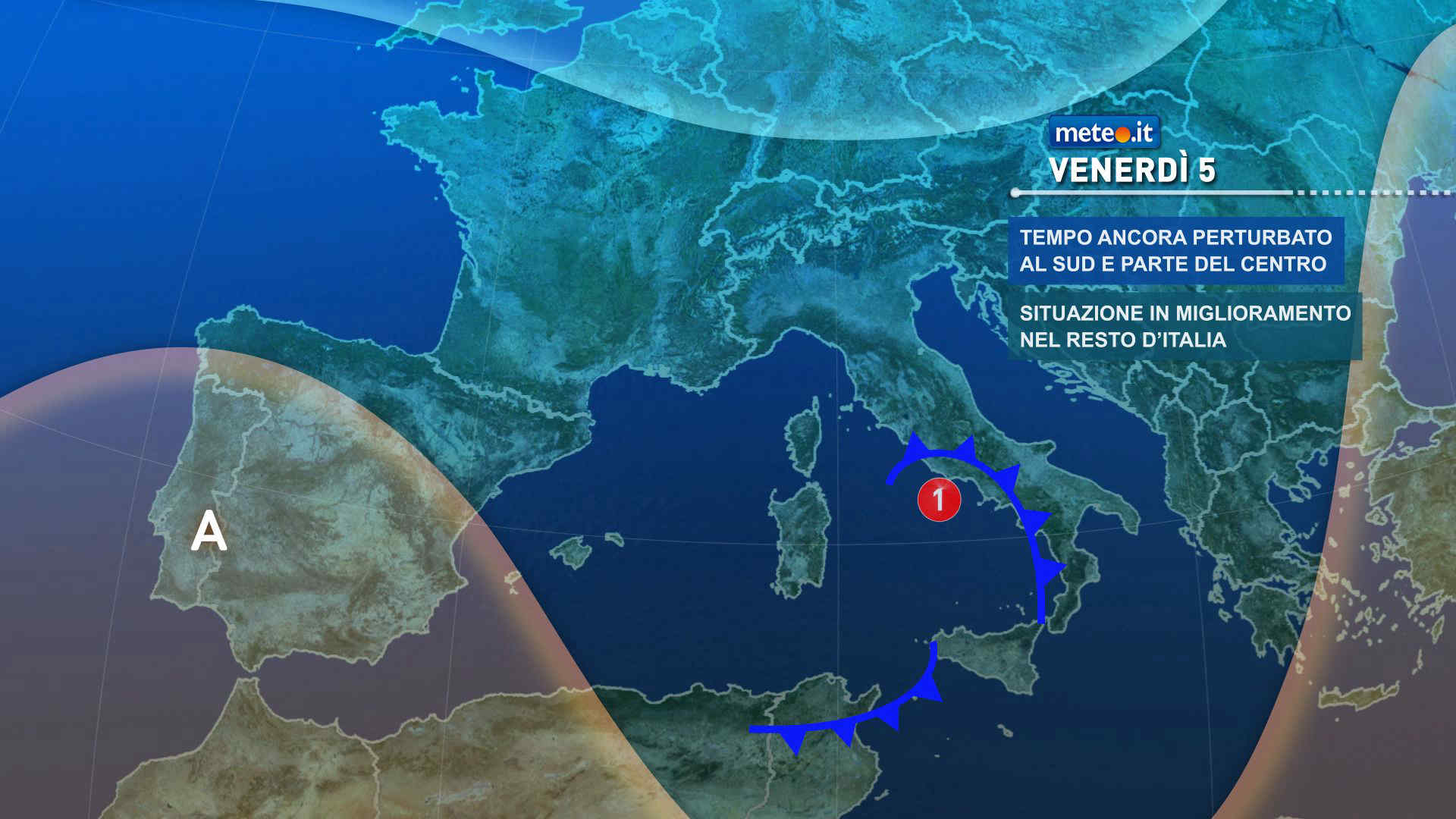 Meteo, venerdì 5 dicembre con tempo instabile: le zone a rischio pioggia