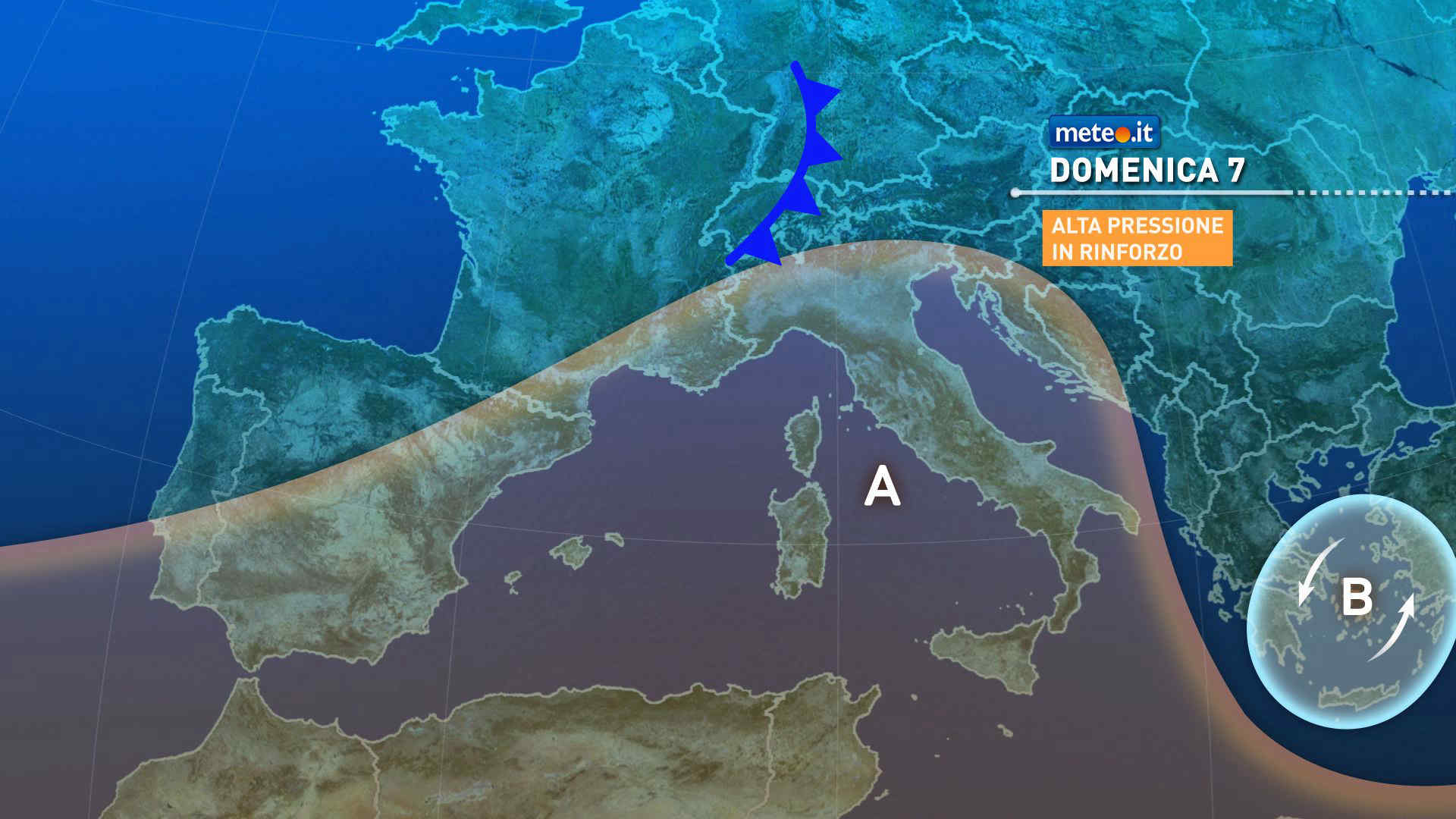 Meteo: ponte dell'Immacolata con alta pressione, ma domenica arriva ancora qualche pioggia