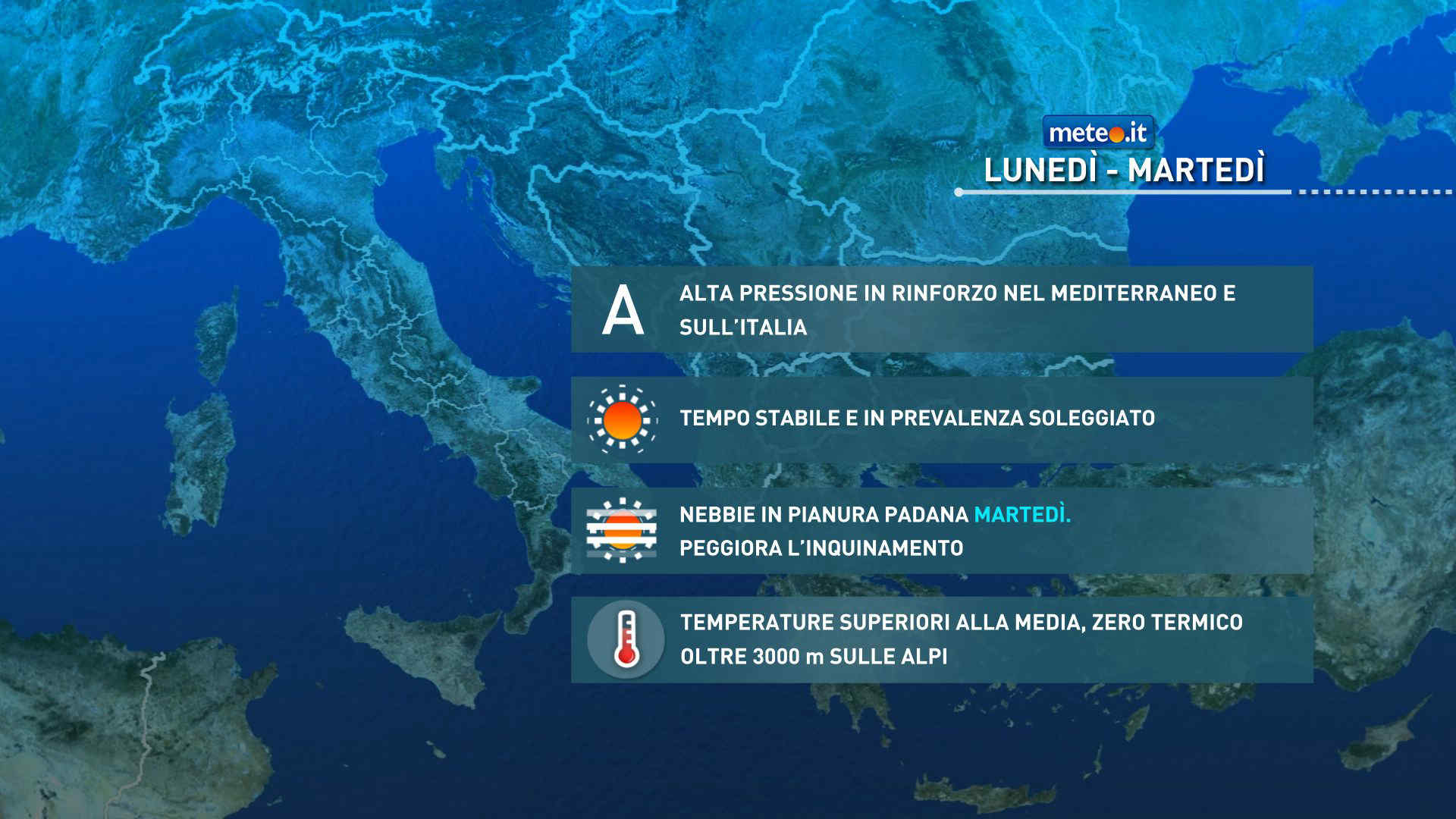 Meteo, Immacolata soleggiata. L'alta pressione dominerà la scena