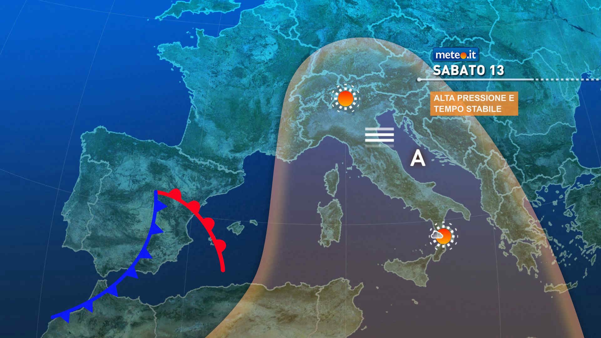 Meteo, anticiclone protagonista anche nel weekend del 13 e 14 dicembre