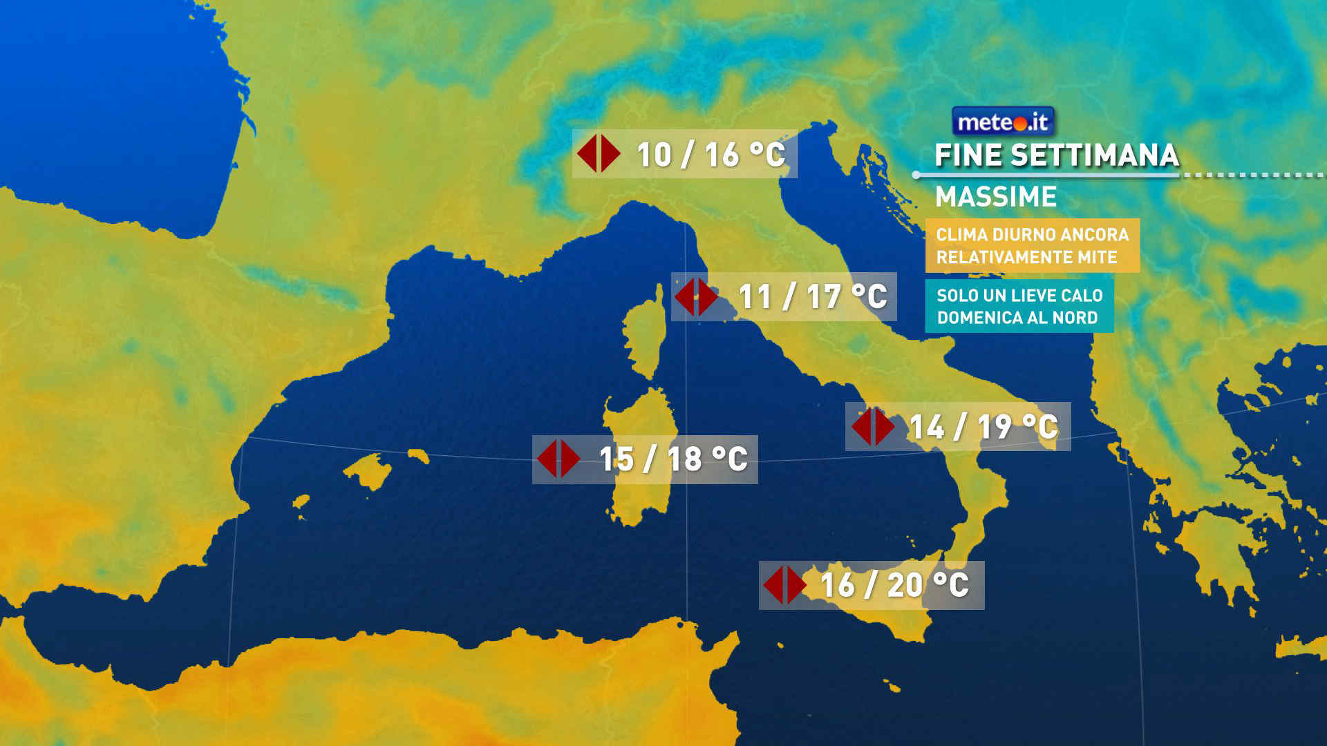 Meteo: weekend stabile e asciutto. Attenzione alle nebbie