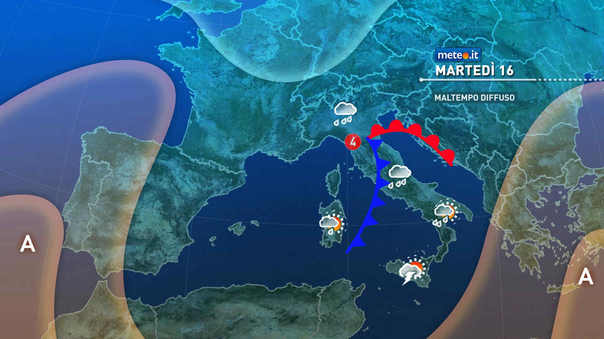 Meteo, settimana prossima torna la pioggia: la tendenza dal 16 dicembre