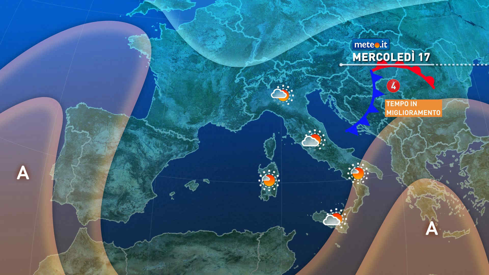 Meteo, perturbazioni in arrivo nella settimana che precede il Natale. La tendenza da mercoledì 17 dicembre