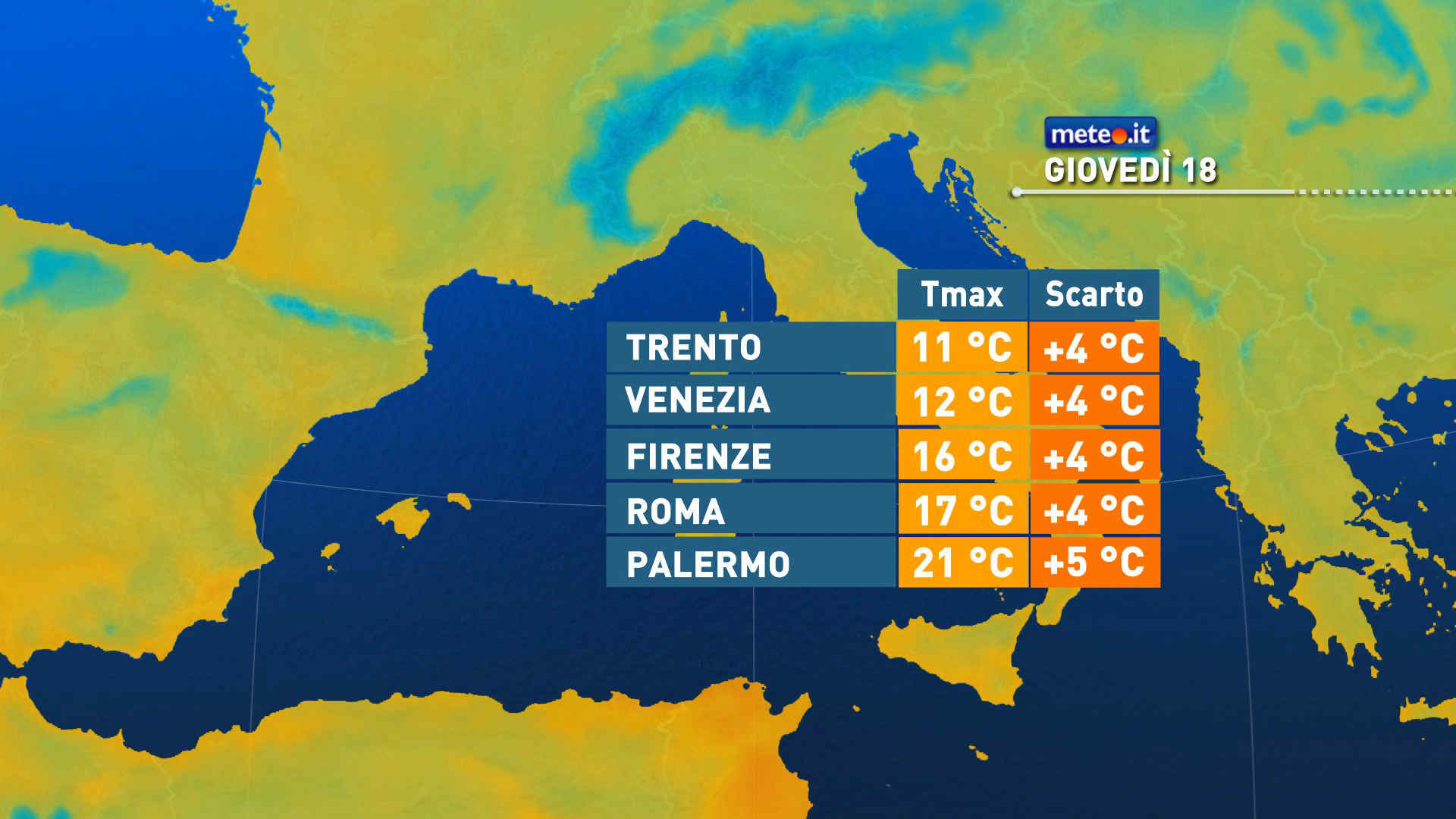 Meteo: giovedì 18 tempo stabile e temperature oltre la norma! Le previsioni