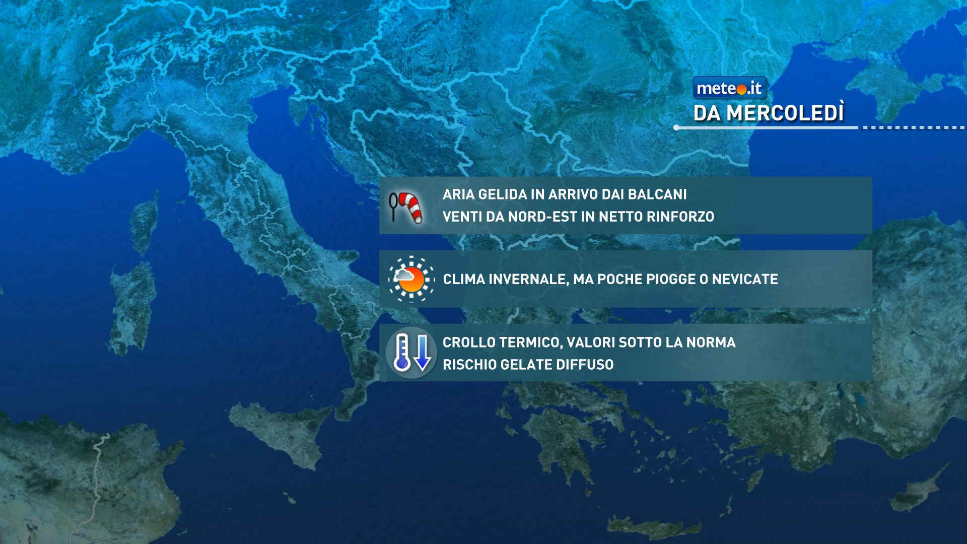 Meteo, San Silvestro temperature di nuovo in aumento