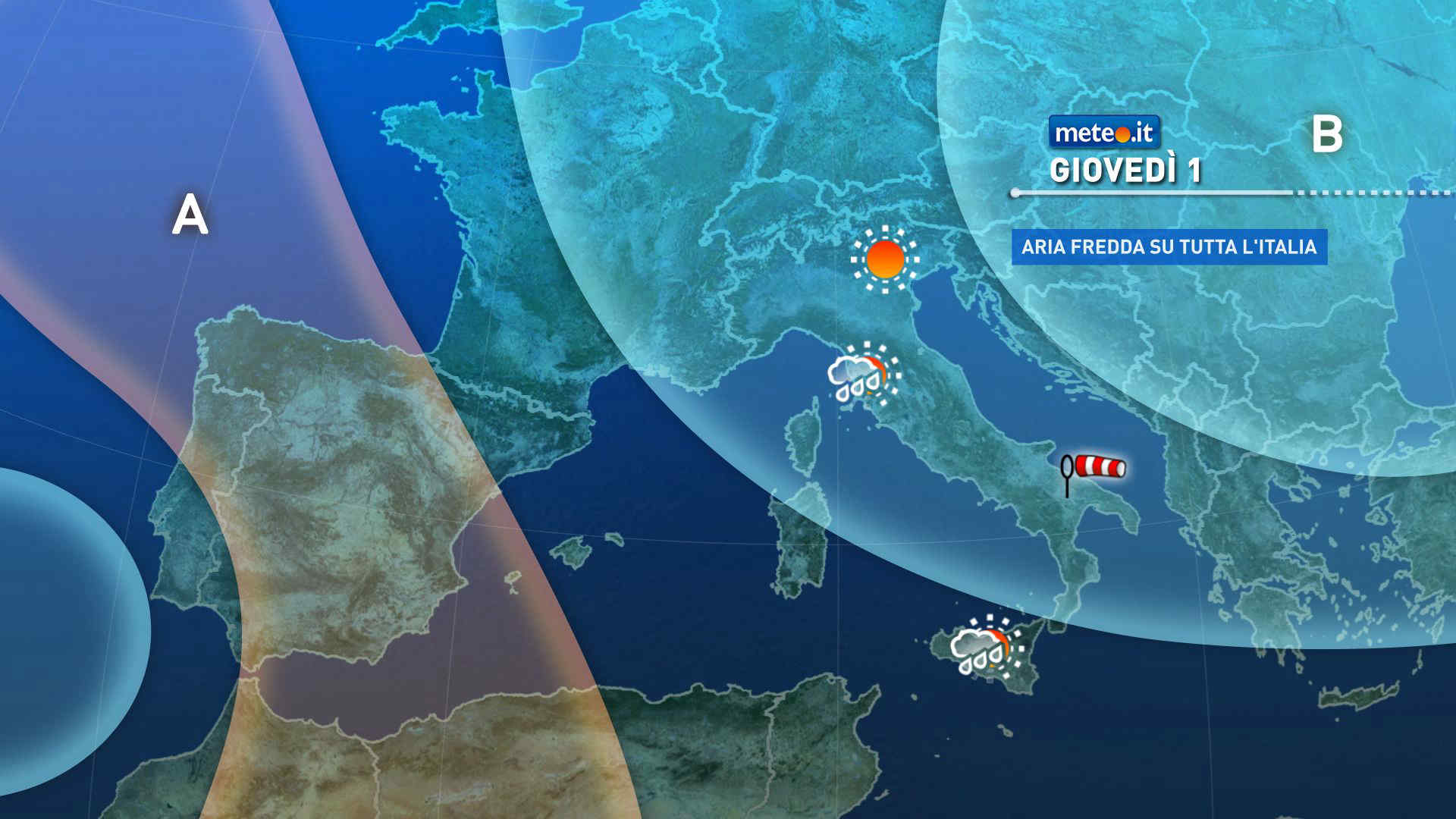 Meteo, 2026 al via con freddo e vento: le previsioni