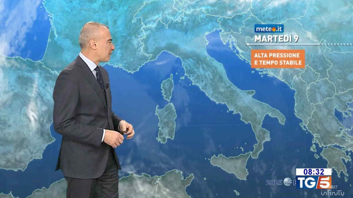 Meteo, alta pressione protagonista: tempo stabile e temperature anomale