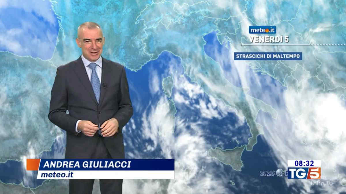 Meteo, maltempo in attenuazione: qualche pioggia venerdì 5 dicembre, ecco dove