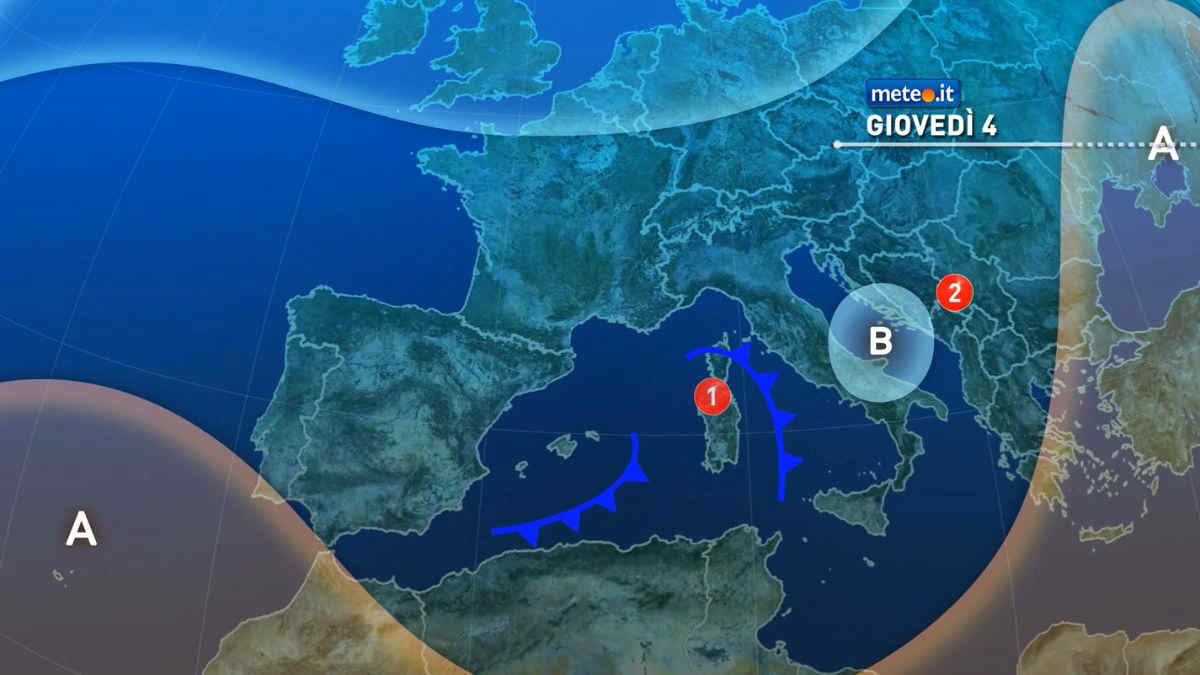 Meteo, piogge in molte regioni tra giovedì e venerdì. Le previsioni dal 4 dicembre