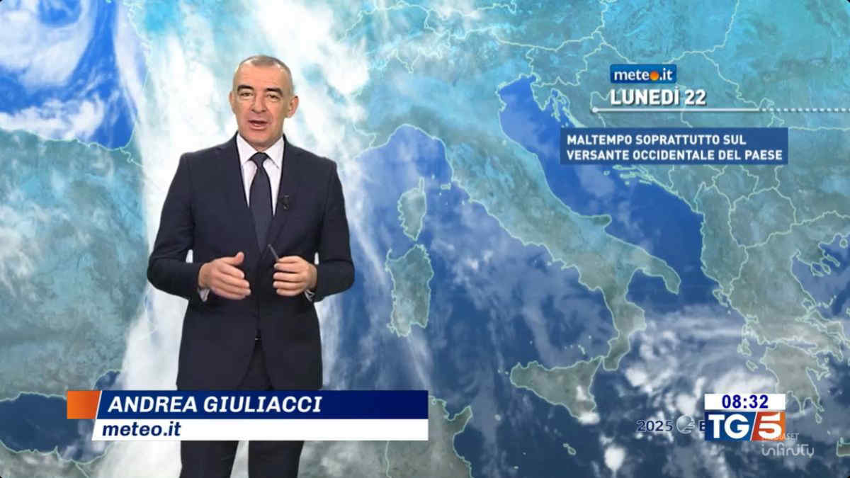 Settimana di Natale al via con due perturbazioni: maltempo in molte regioni lunedì 22 dicembre