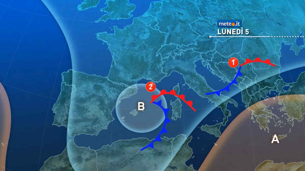 Meteo, settimana dell'Epifania al via con freddo, maltempo e neve a bassa quota
