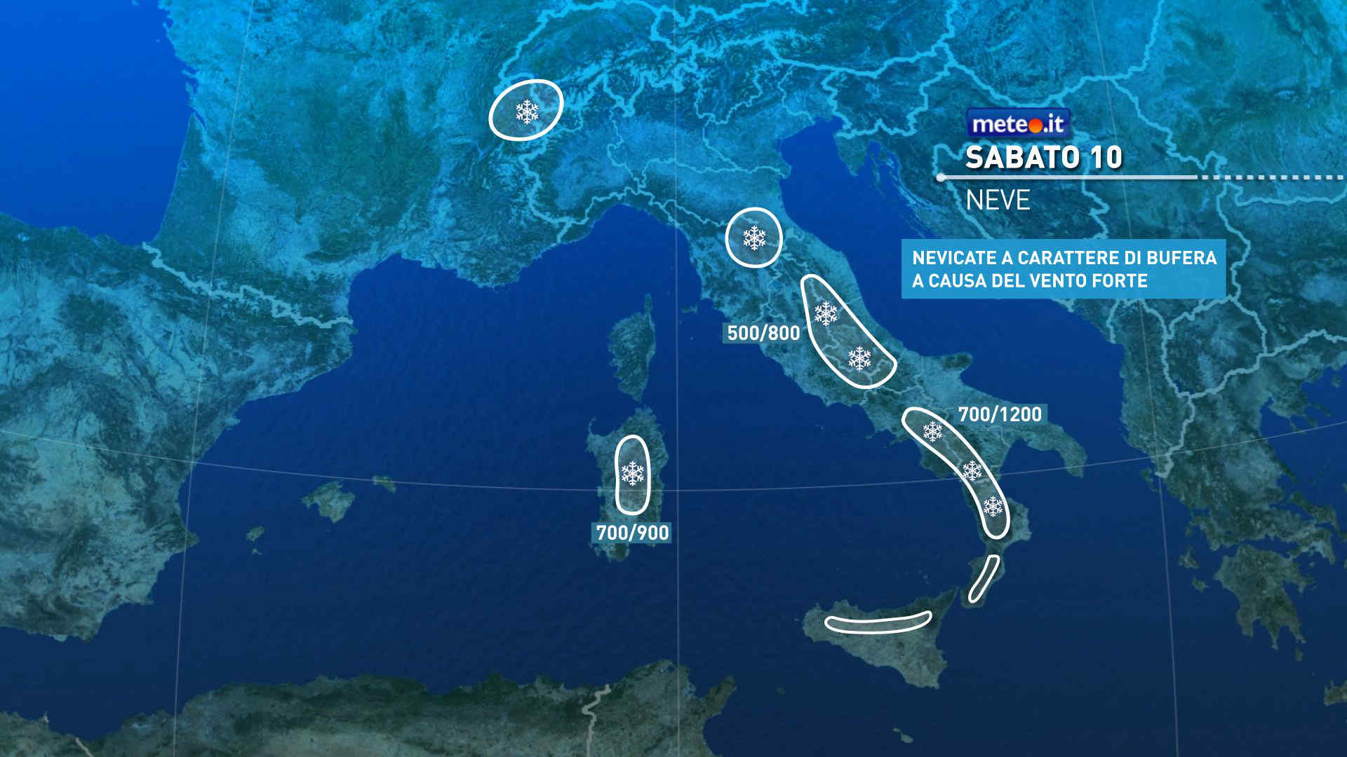 Meteo, ondata di freddo e maltempo: venti di tempesta e neve a bassa quota. Le previsioni dal 10 gennaio
