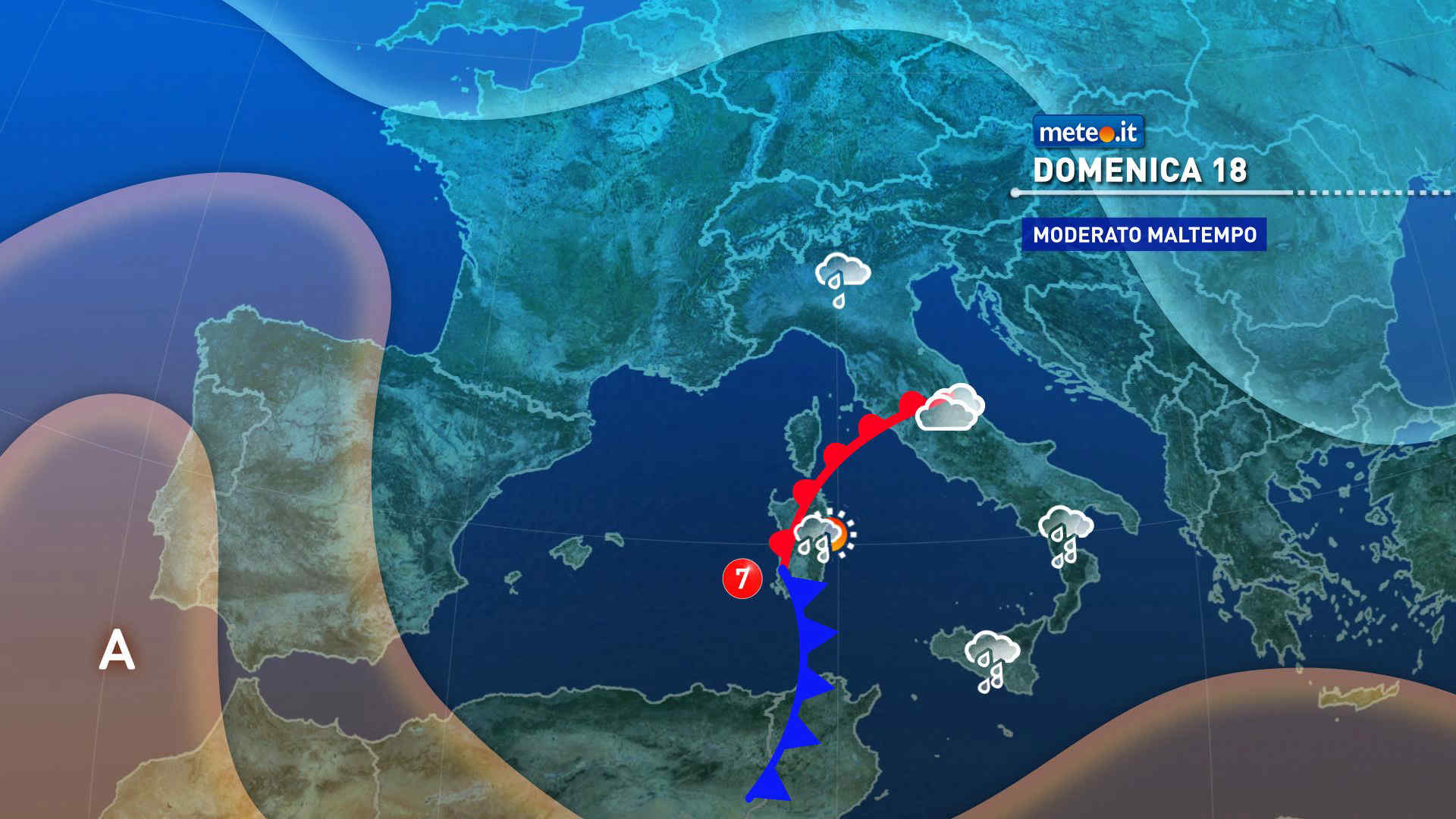 Meteo: tra domenica 18 e inizio settimana maltempo e piogge abbondanti. Le zone a rischio