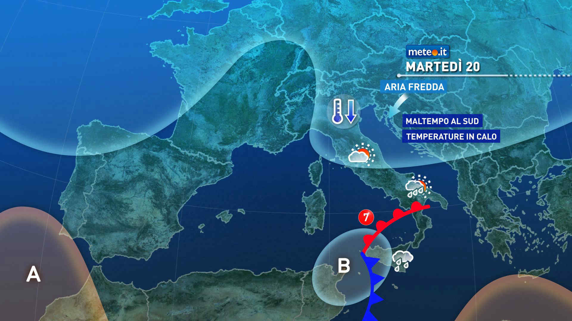 Meteo, 20-21 gennaio a rischio forte maltempo: nubifragi, mareggiate e venti a oltre 100 km/h