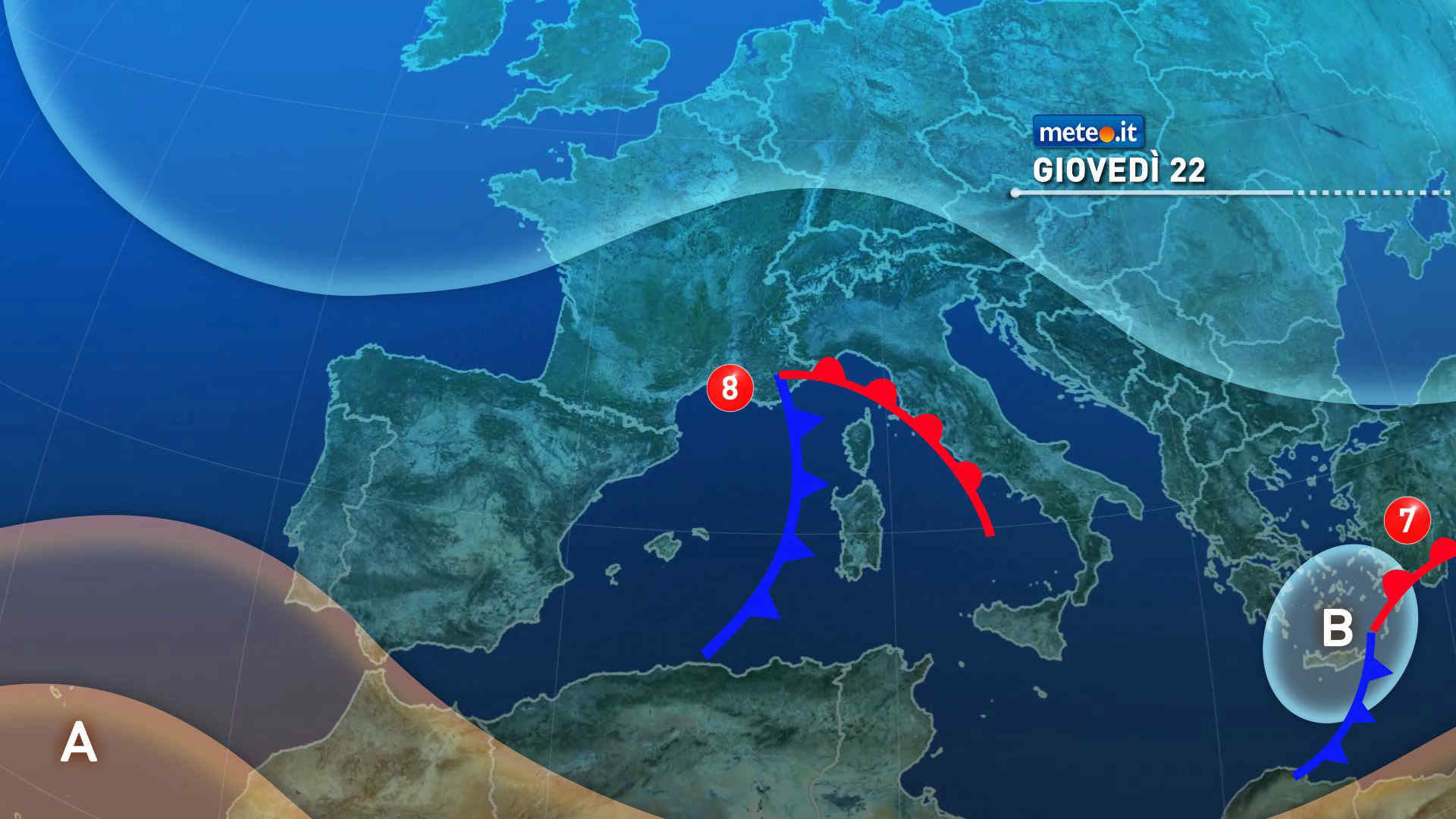 Meteo: giovedì 22 tregua dal maltempo. Poi treno di perturbazioni
