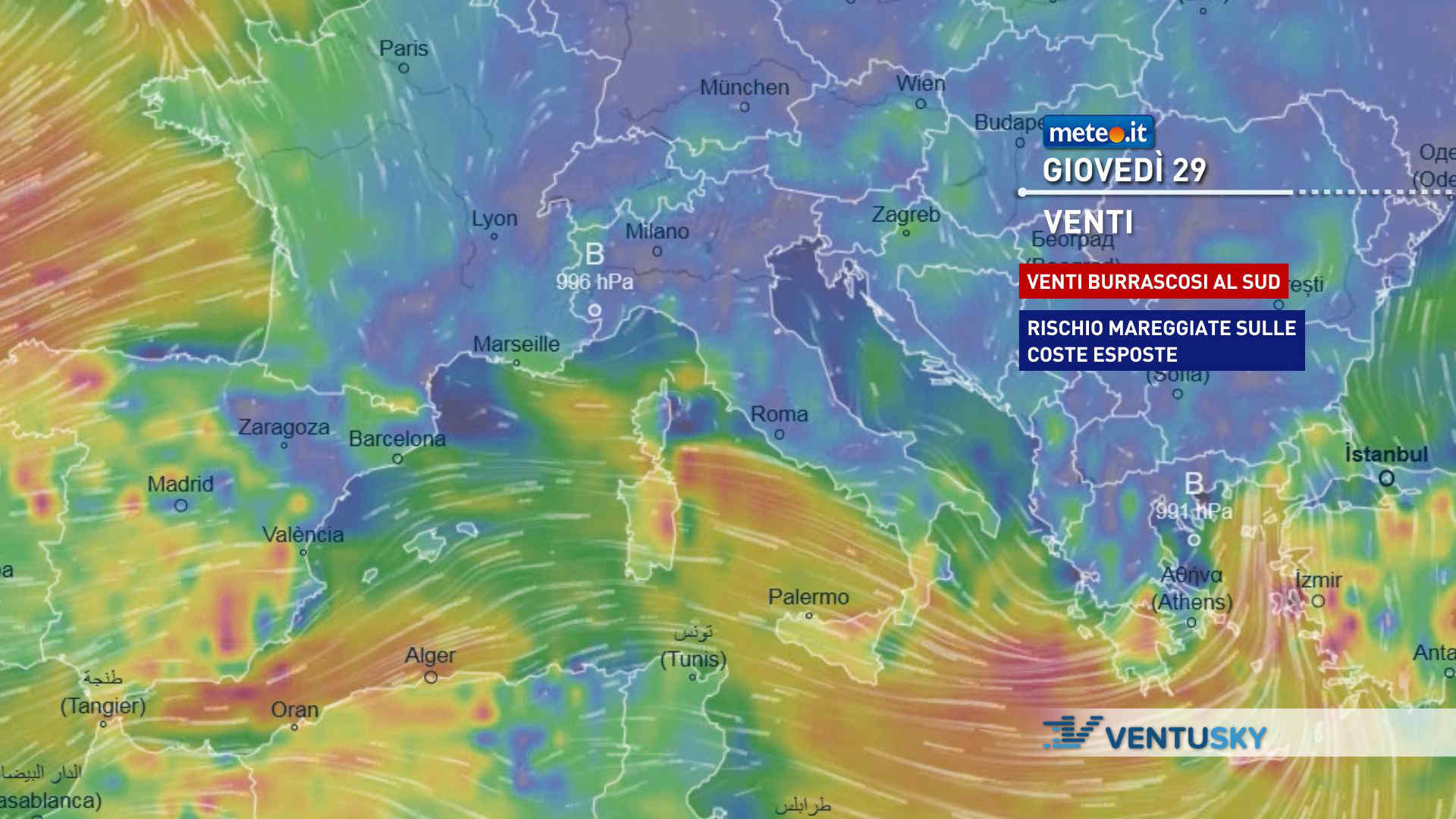 Meteo: tempesta Kristin in azione! Maltempo anche nelle prossime ore