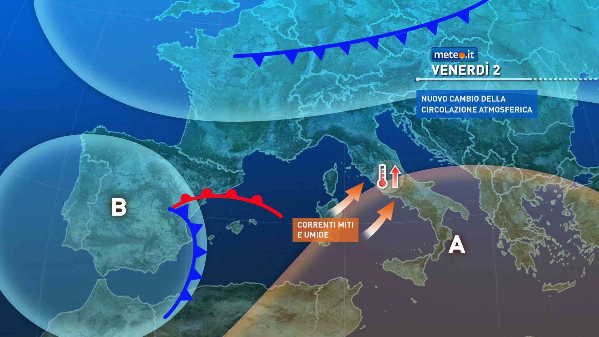Meteo, 2 gennaio con nuova perturbazione e rialzo termico: le previsioni