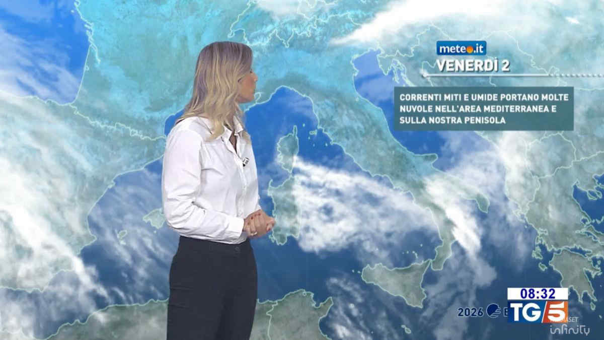 Meteo, 2 gennaio con qualche pioggia e venti miti ma tonerà il freddo intenso