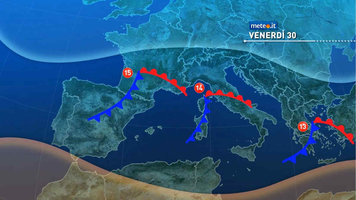 Meteo, rischio di piogge intense venerdì 30 gennaio: le previsioni