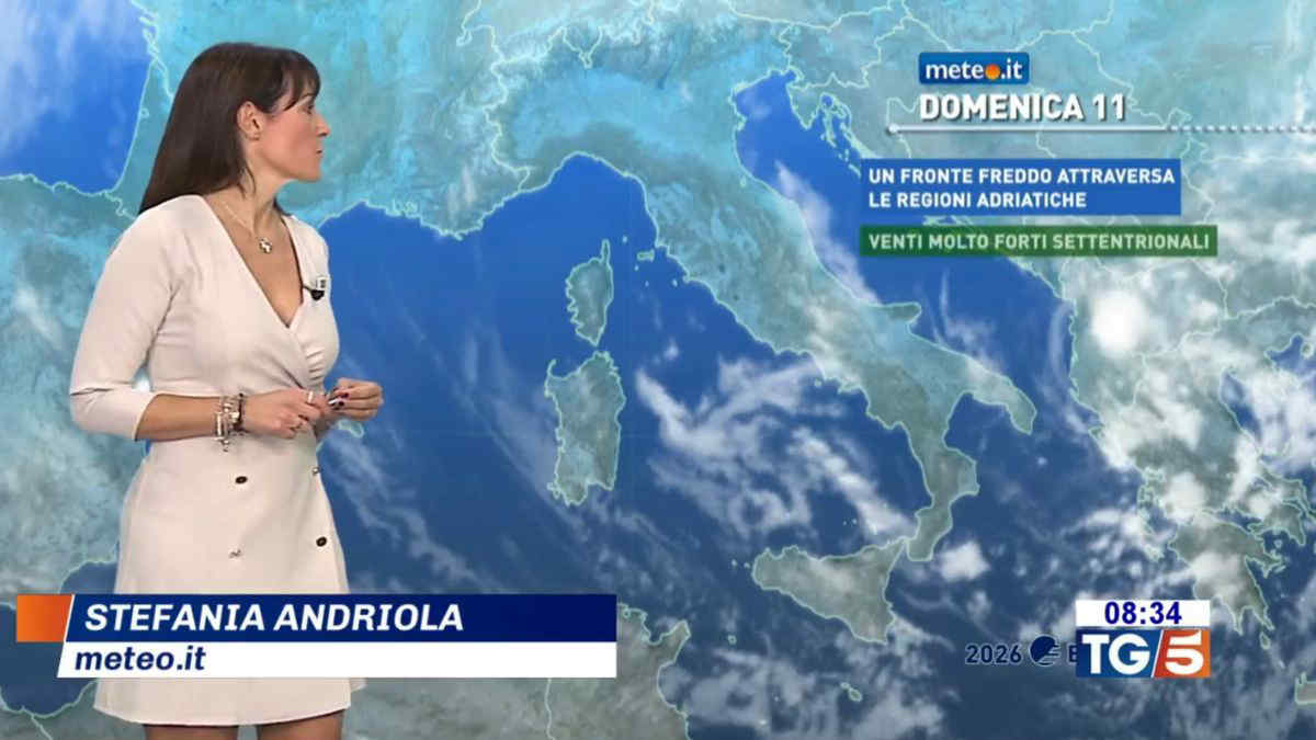 Meteo, domenica 11 gennaio freddo e venti intensi