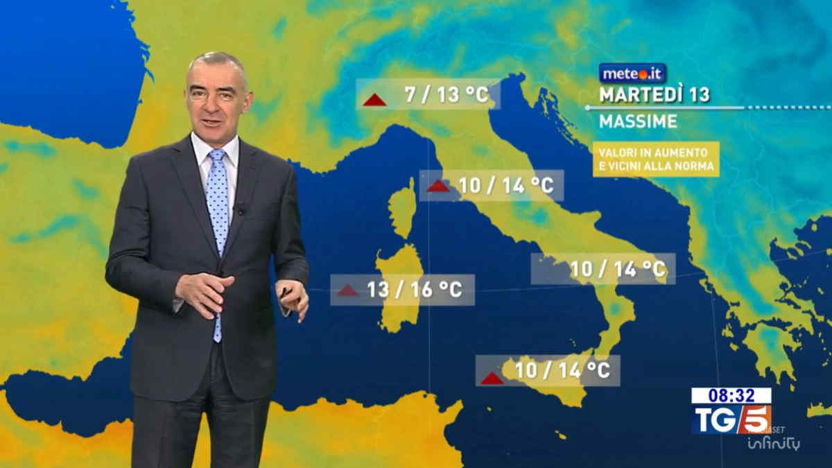 Anticiclone in rinforzo: stop al freddo, ma con qualche pioggia. Le previsioni dal 13 gennaio