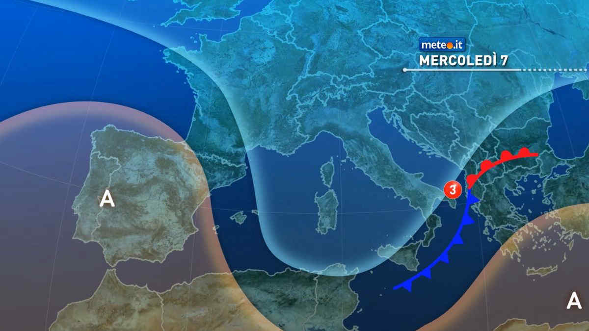 Anche domani freddo artico, maltempo e neve. Le previsioni da mercoledì 7 gennaio