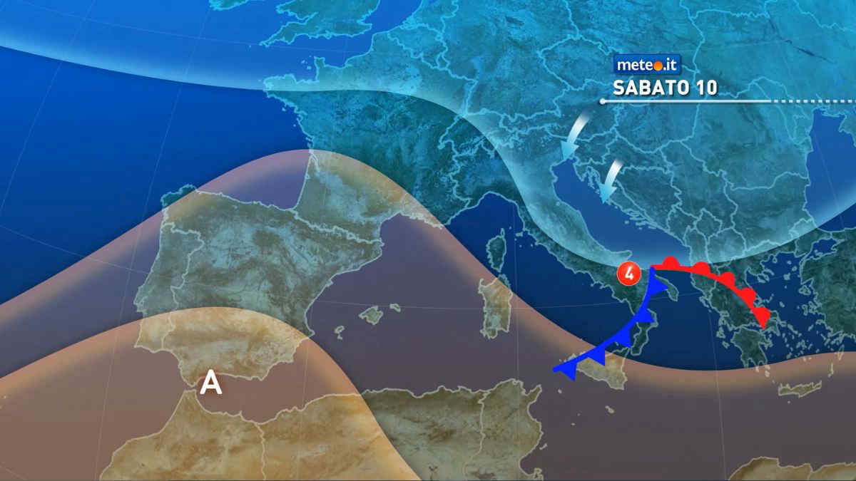 Meteo weekend: freddo intenso, neve e vento di tempesta. Le previsioni da sabato 10 gennaio