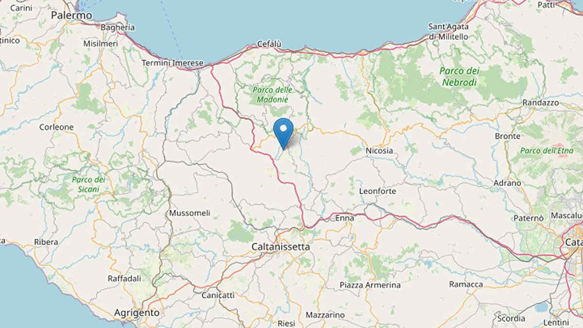 Terremoto in provincia di Palermo: varie scosse, la più importante di magnitudo di 3.7