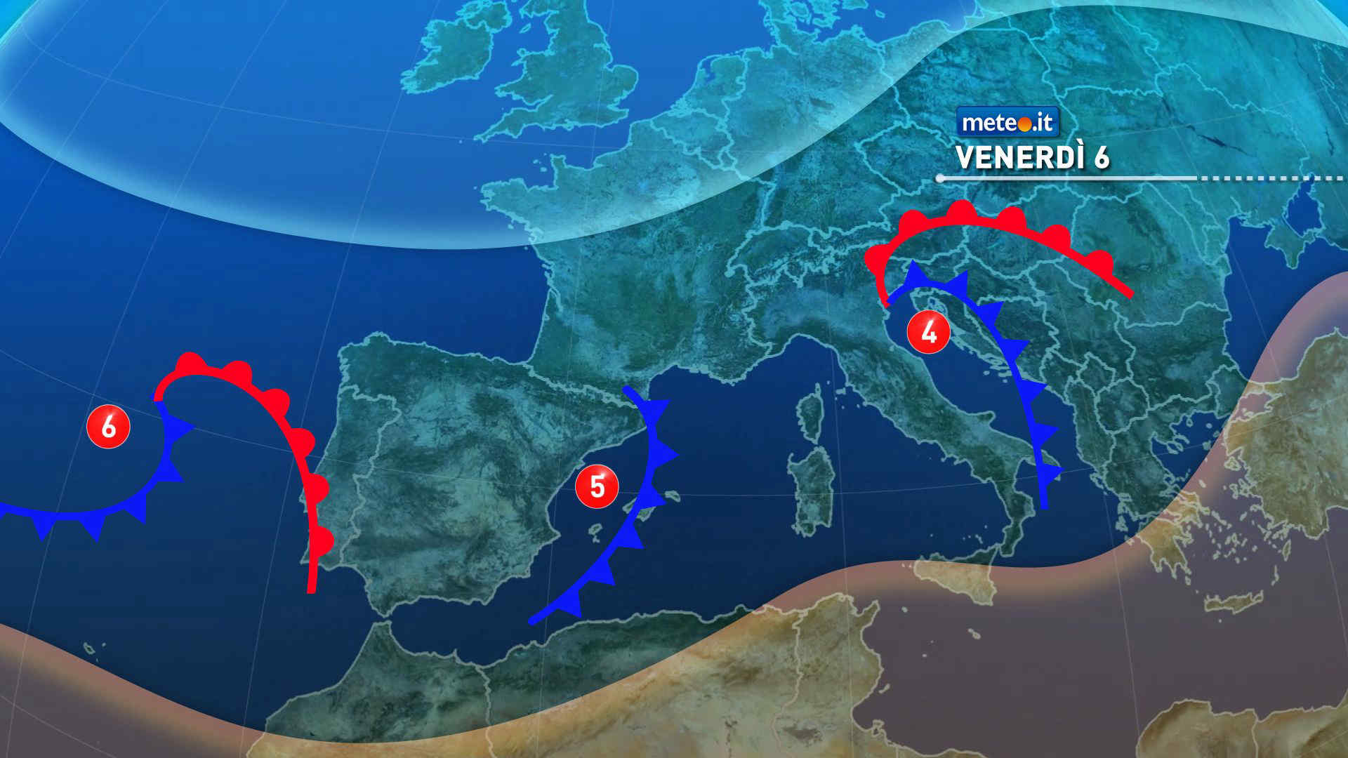 Intensa perturbazione sull'Italia: raffiche di tempesta e rischio nubifragi venerdì 6 febbraio