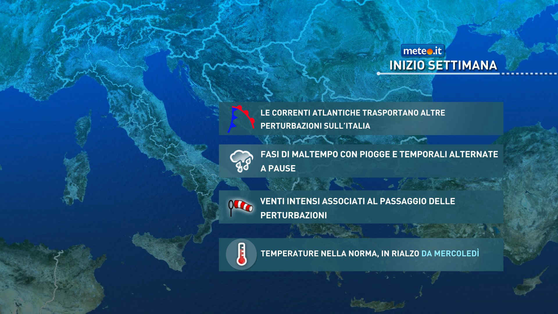 Meteo, alta pressione latitante anche la prossima settimana