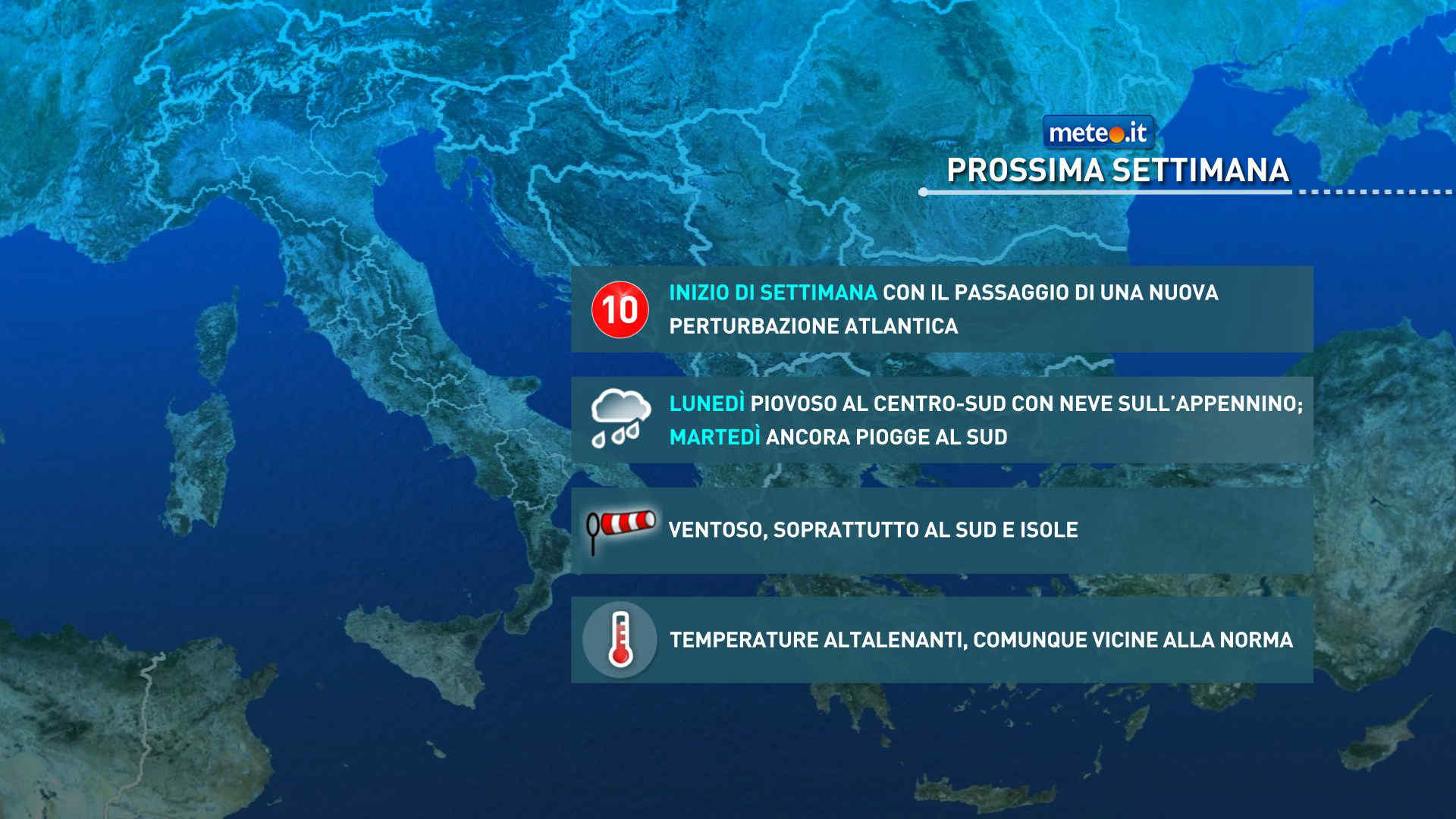 Meteo: a inizio settimana ancora piogge e venti, ma qualcosa cambia. La tendenza