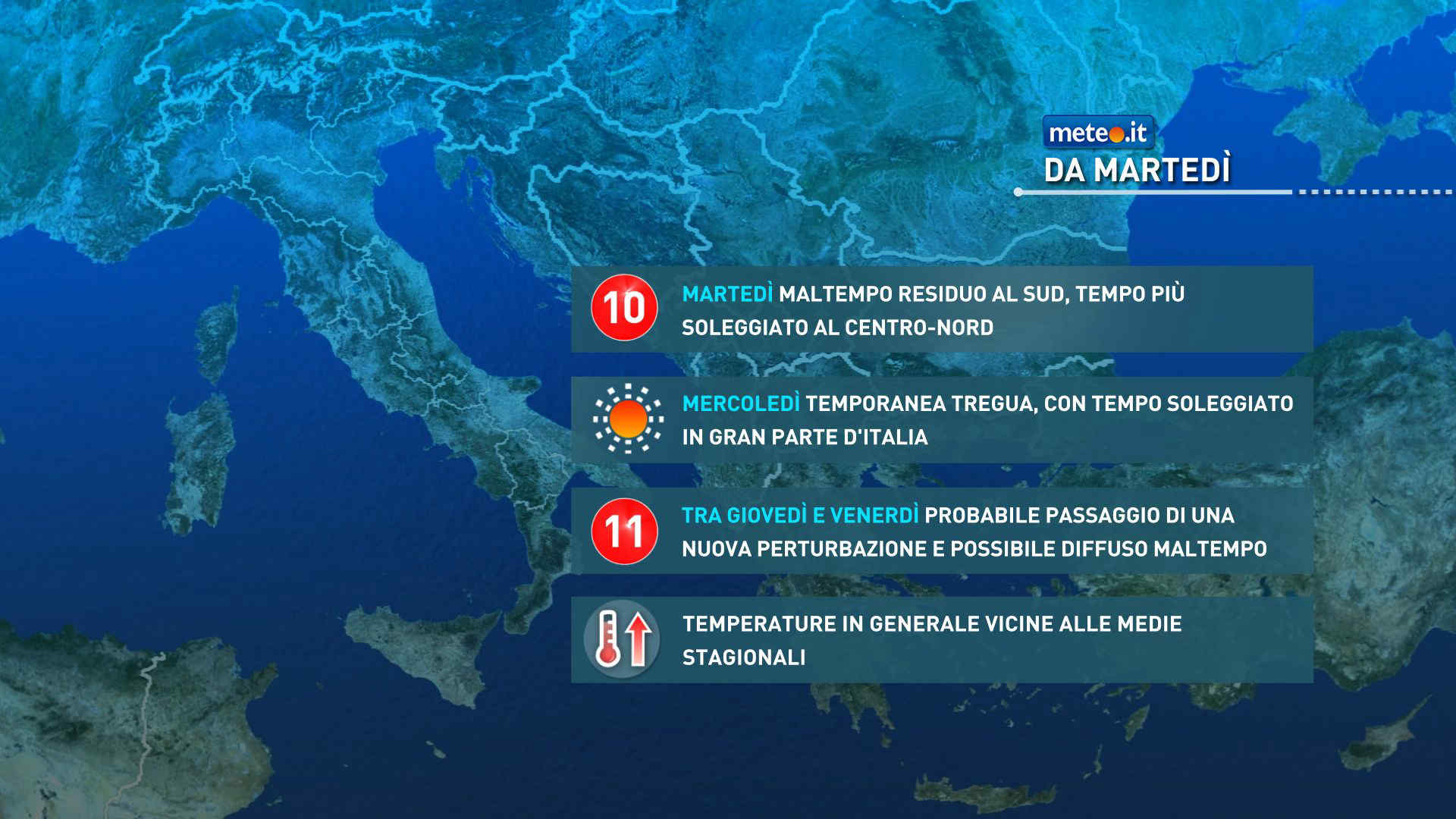 Meteo, tempo ancora instabile la prossima settimana: la tendenza dal 17 febbraio