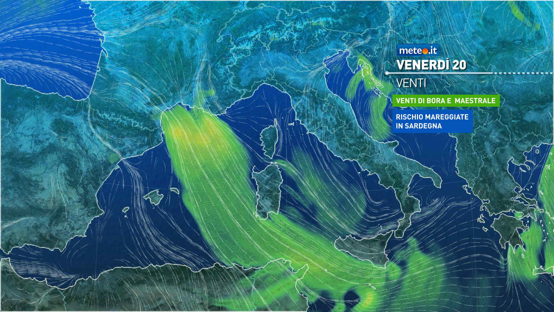 Meteo, venerdì 20 febbraio maltempo al Sud con forte vento
