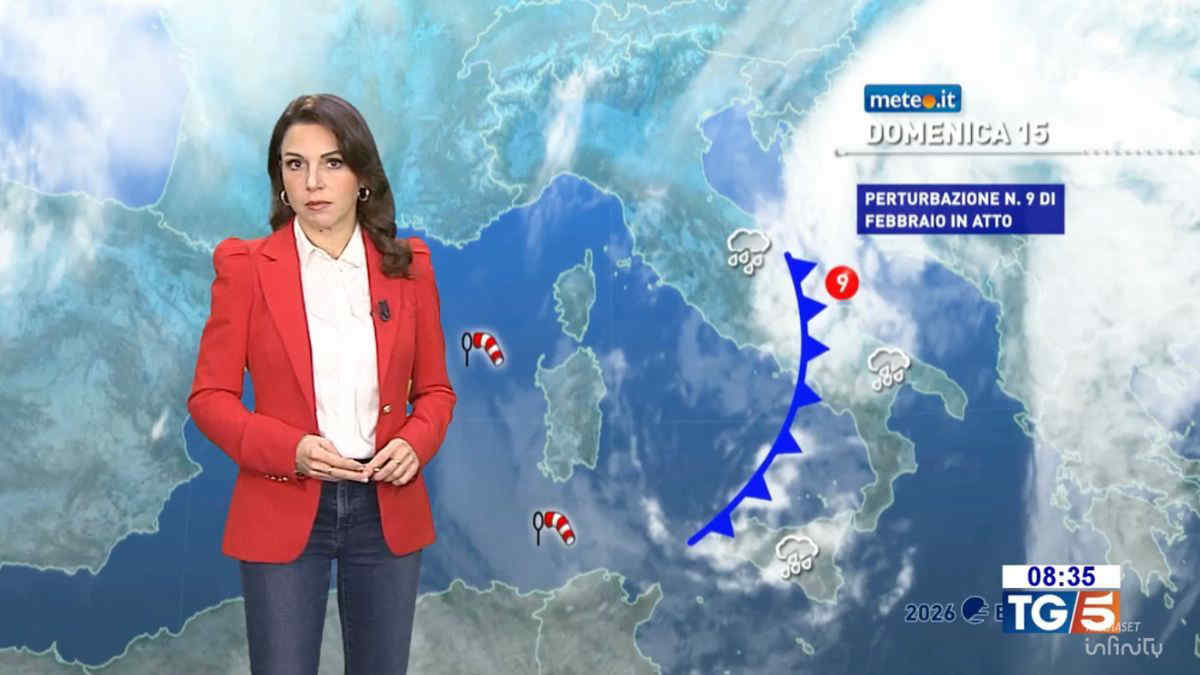 Meteo, nuovo maltempo in atto: le previsioni del 15-16 febbraio
